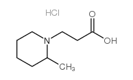 3-(2-甲基哌啶-1-基)丙酸盐酸盐结构式