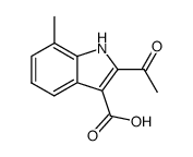 2-acetyl-7-methyl-1H-indole-3-carboxylic acid Structure
