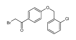 2-bromo-1-[4-[(2-chlorophenyl)methoxy]phenyl]ethanone结构式