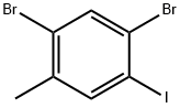 1,5-二溴-2-碘-4-甲基苯结构式