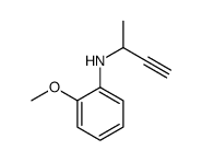 N-but-3-yn-2-yl-2-methoxyaniline结构式
