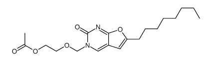 2-[(6-octyl-2-oxofuro[2,3-d]pyrimidin-3-yl)methoxy]ethyl acetate结构式