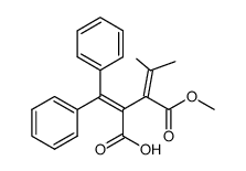 methyl 3-carboxy-2,2-isopopylidene-4,4-diphenyl-3-butenoate结构式