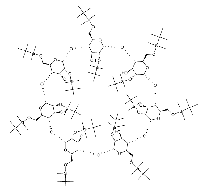 Heptakis-(2,6-di-O-tert.-Butyldimethylsilyl)-beta-Cyclodextrin Structure