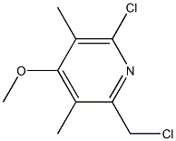 2-氯甲基-3,5-二甲基-4-甲氧基-6-氯吡啶结构式