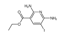 2,6-diamino-5-iodo-nicotinic acid ethyl ester Structure