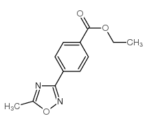 4-(5-甲基-1,2,4-恶二唑-3-基)苯甲酸乙酯结构式