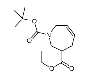 3-乙基 3,4-二氢-1H-氮杂卓-1,3(2H,7h)-二羧酸-1-叔丁酯结构式