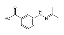 3-isopropylidenehydrazino-benzoic acid structure