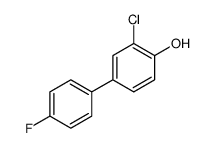 2-chloro-4-(4-fluorophenyl)phenol Structure