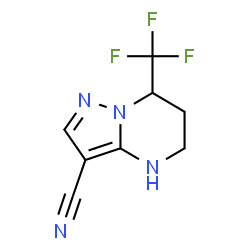 7-(Trifluoromethyl)-4,5,6,7-tetrahydropyrazolo[1,5-a]pyrimidine-3-carbonitrile structure