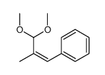 (3,3-dimethoxy-2-methylprop-1-enyl)benzene结构式