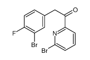 2-(3-bromo-4-fluorophenyl)-1-(6-bromopyridin-2-yl)ethanone Structure