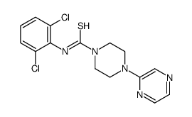 N-(2,6-dichlorophenyl)-4-pyrazin-2-ylpiperazine-1-carbothioamide Structure