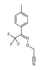 2-[[2,2,2-trifluoro-1-(4-methylphenyl)ethylidene]amino]oxyacetonitrile结构式