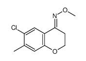 (E)-6-chloro-N-methoxy-7-methyl-2,3-dihydrochromen-4-imine结构式
