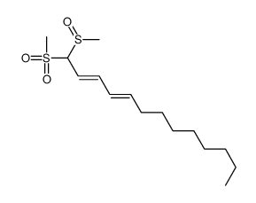 1-methylsulfinyl-1-methylsulfonyltrideca-2,4-diene Structure