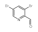 3,5-dibromo-pyridin-2-yl-aldehyde Structure