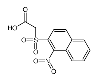 2-(1-nitronaphthalen-2-yl)sulfonylacetic acid Structure