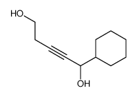 1-cyclohexylpent-2-yne-1,5-diol结构式