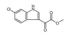 1H-Indole-3-acetic acid, 6-chloro-α-oxo-, methyl ester结构式