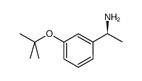 (AS)-3-(1,1-二甲基乙氧基)-A-甲基苯甲胺结构式