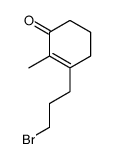3-(3-bromopropyl)-2-methylcyclohex-2-en-1-one结构式