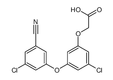 2-[3-chloro-5-(3-chloro-5-cyanophenoxy)phenoxy]acetic acid Structure
