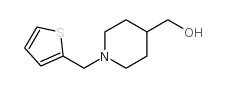 [1-(2-噻吩甲基)哌啶-4-基]甲醇盐酸盐结构式