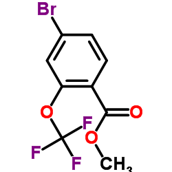 4-溴-2-三氟甲氧基苯甲酸甲酯结构式