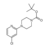 4-(4-氯吡啶-2-基)哌嗪-1-羧酸叔丁酯结构式
