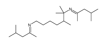 N,N'-bis(1,3-dimethylbutylidene)trimethylhexane-1,6-diamine Structure