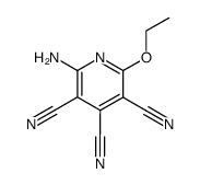 3,4,5-Pyridinetricarbonitrile,2-amino-6-ethoxy-(6CI,9CI)结构式
