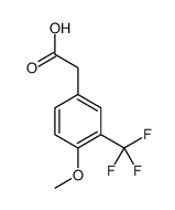 2-(4-甲氧基-3-(三氟甲基)苯基)乙酸结构式