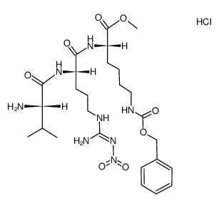 H-Val-Arg(NO2)-Lys(Z)-OMe*HCl结构式