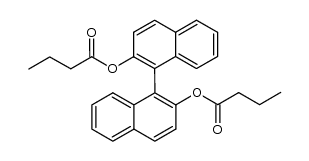 [1,1'-Binaphthalene]-2,2'-diol dibutanoate Structure