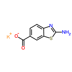 Potassium 2-amino-1,3-benzothiazole-6-carboxylate结构式