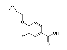 4-(Cyclopropylmethoxy)-3-Fluorobenzoic Acid Structure