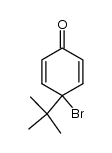 4-tert-butyl-4-bromo-2,5-cyclohexadienone结构式