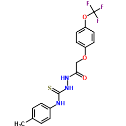 N-(4-Methylphenyl)-2-{[4-(trifluoromethoxy)phenoxy]acetyl}hydrazinecarbothioamide结构式