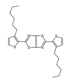 2,5-双(3-己基噻吩-2-基)噻唑并5,4-d噻唑结构式