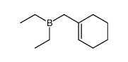 (cyclohex-1-en-1-ylmethyl)diethylborane Structure