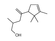 4-penten-1-ol,2-methyl-4-(2,2,3-trimethyl-3-cyclopenten-1-yl)- Structure