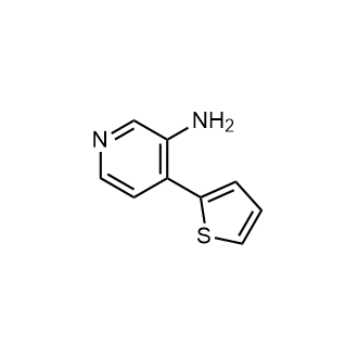 4-(噻吩-2-基)吡啶-3-胺结构式