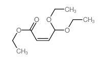 2-Butenoic acid,4,4-diethoxy-, ethyl ester, (Z)- (9CI) Structure