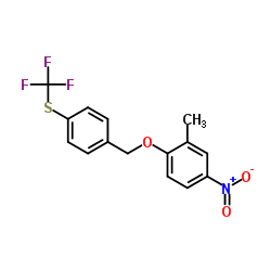 2-(4-(Trifluoromethyl)thiobenzoxy)-5-nitrotoluene Structure