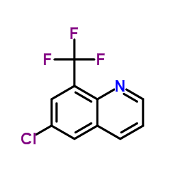 6-氯-8-(三氟甲基)喹啉结构式