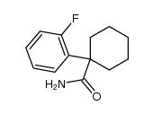 1-(o-fluorophenyl)cyclohexane-1-carboxamide结构式