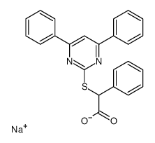 sodium,2-(4,6-diphenylpyrimidin-2-yl)sulfanyl-2-phenylacetate Structure