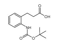 3-(2-((tert-butoxycarbonyl)amino)phenyl)propanoic acid结构式